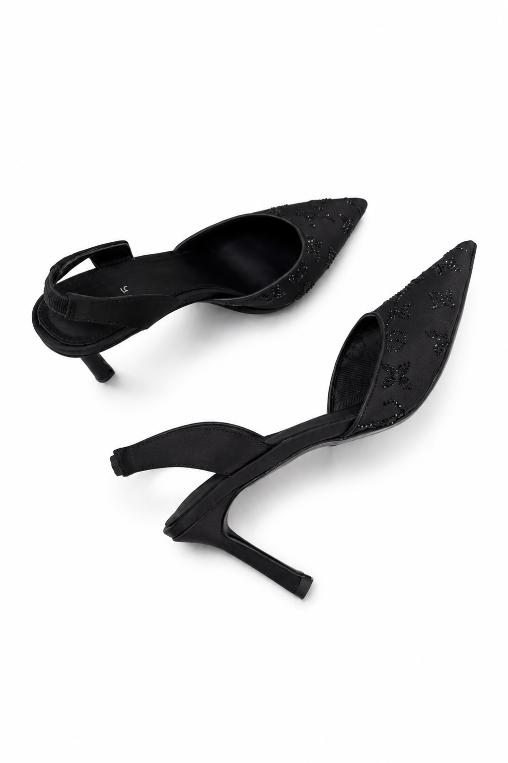 "Lv" Crystal Heels